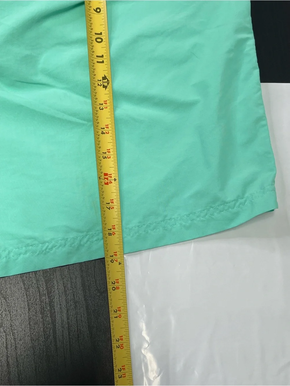 Caribbean swimwear Men's 4 Pockets 6 inch Shorts Swim Trunks, Pastel Green XXL